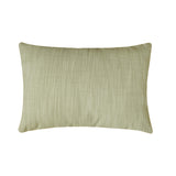 Green Cotton Lumbar Cushion Cover - Grid Loom Green