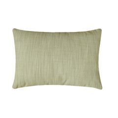 Green Cotton Lumbar Cushion Cover - Grid Loom Green