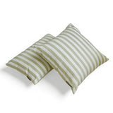 Sage Cotton Lumbar Cushion Cover - Lush Lines Sage