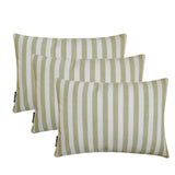 Sage Cotton Lumbar Cushion Cover - Lush Lines Sage