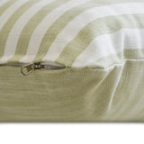 Sage Cotton Lumbar Cushion Cover - Lush Lines Sage