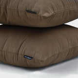 Mocha Brown Plain Velvet Throw Cushion Cover - Mocha Brown Velvet