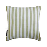 Sage Cotton Throw Cushion Cover - Stripe Plush Sage