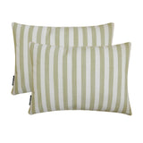 Sage Cotton Lumbar Cushion Cover - Lush Lines Sage