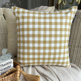 Checkmate Ochre Throw Cushion Cover