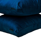 Navy Blue Velvet Lumbar Cushion Cover Pack of 2 - Navy Velvet Dream