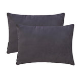 Purple Ash Velvet Lumbar Cushion Cover Pack of 2 - Purple Ash Velvet Dream