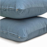 Dusty Blue Plain Velvet Throw Cushion Cover - Dusty Blue Velvet