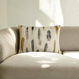 Green Satin Lumbar Cushion Cover - Feather Fluff Green