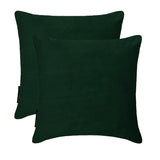 Bottle Green Plain Velvet Throw Cushion Cover - Bottle Green Velvet