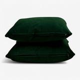 Bottle Green Plain Velvet Throw Cushion Cover - Bottle Green Velvet