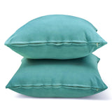 Aqua Plain Velvet Throw Cushion Cover - Aqua Velvet