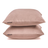 Pastel Peach Plain Velvet Throw Cushion Cover - Pastel Peach Velvet