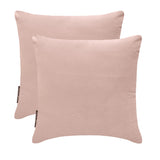 Pastel Peach Plain Velvet Throw Cushion Cover - Pastel Peach Velvet