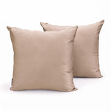 Peach Beige Plain Satin Throw Cushion Cover - Peach Beige Slub Satin