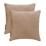 Peach Beige Slub Satin Throw Cushion Cover