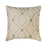 Broderie Belle - Cotton Linen Beige Decorative Bed Runner and Cushion Cover