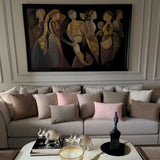 Taupe Velvet Lumbar Cushion Cover Pack of 2 - Taupe Velvet Dream