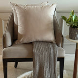 Fawn Velvet Throw Cushion Cover