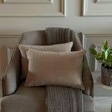 Fawn Velvet Lumbar Cushion Cover Pack of 2 - Fawn Velvet Dream