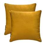 Dark Gold Slub Satin Throw Cushion Cover