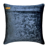 Sapphire Knots - Velvet Blue Decorative Bed Runner and Cushion Cover