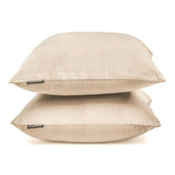 Ecru Cream Plain Velvet Throw Cushion Cover - Ecru Cream Velvet