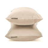 Ecru Cream Velvet Lumbar Cushion Cover Pack of 2 - Ecru Cream Velvet Dream