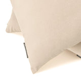 Ecru Cream Velvet Lumbar Cushion Cover Pack of 2 - Ecru Cream Velvet Dream