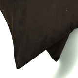 Dark Brown Velvet Lumbar Cushion Cover Pack of 2 - Dark Brown Velvet Dream