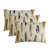 Green Satin Lumbar Cushion Cover - Feather Fluff Green