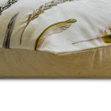 Green Satin Lumbar Cushion Cover - Feather Fluff Green