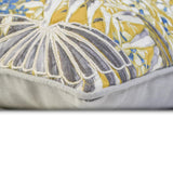 Mustard Cotton Throw Cushion Cover - Cockatoo Bloom