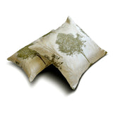 Green Jacquard Lumbar Cushion Cover - Misty Evergreen