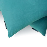Aqua Plain Velvet Throw Cushion Cover - Aqua Velvet