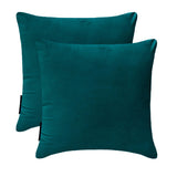 Peacock Velvet Throw Cushion Cover