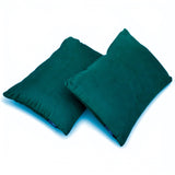 Peacock Velvet Lumbar Cushion Cover Pack of 2 - Peacock Velvet Dream