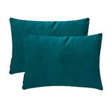 Peacock Velvet Dream Lumbar Cushion Cover