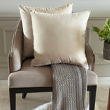 Ecru Cream Velvet Throw Cushion Cover