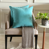Aqua Velvet Throw Cushion Cover