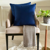 Navy Blue Velvet Throw Cushion Cover