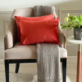 Dark Rust Velvet Dream Lumbar Cushion Cover