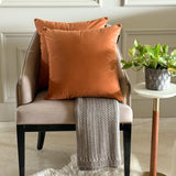 Tan Velvet Throw Cushion Cover