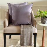 Purple Ash Velvet Throw Cushion Cover