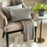 Light Gray Velvet Lumbar Cushion Cover Pack of 2 - Light Gray Velvet Dream