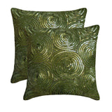 A Touch Of Envy - Green Art Silk Throw Pillow Cover