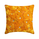 Marigold - Orange Art Silk Decorative Euro Sham