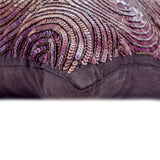 Purple Touch - Plum Art Silk Decorative Euro Sham