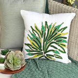 Green Shrub - Green Linen Decorative Euro Sham
