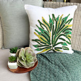 Green Shrub - Green Linen Decorative Euro Sham